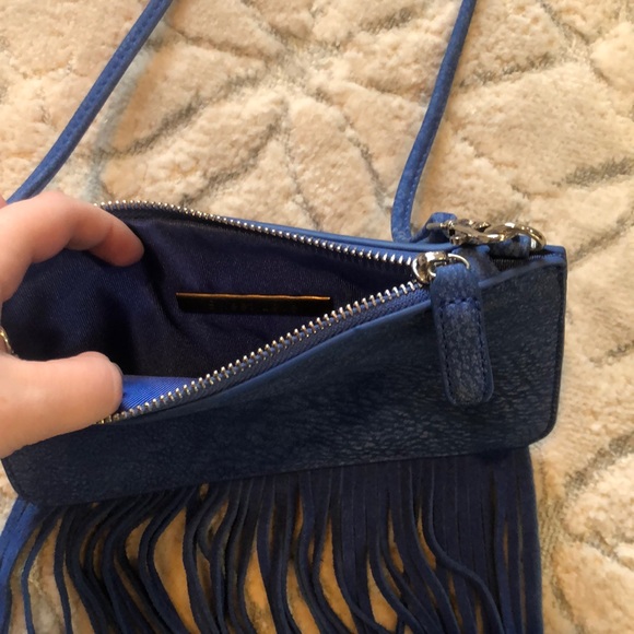 Blue suede bag - Picture 3 of 3
